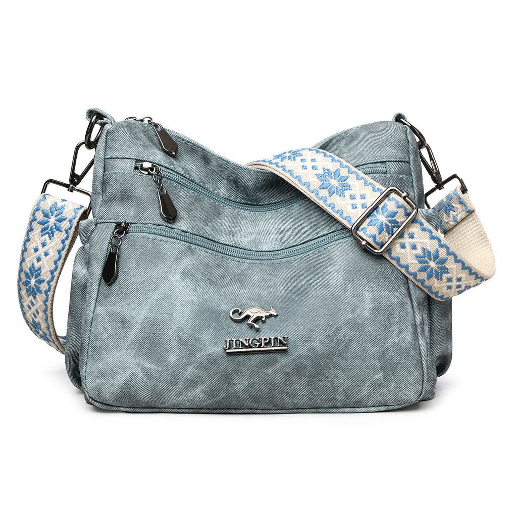 Fashion Shoulder Bag Women's Bag Large Capacity Soft Leather Textured Tote