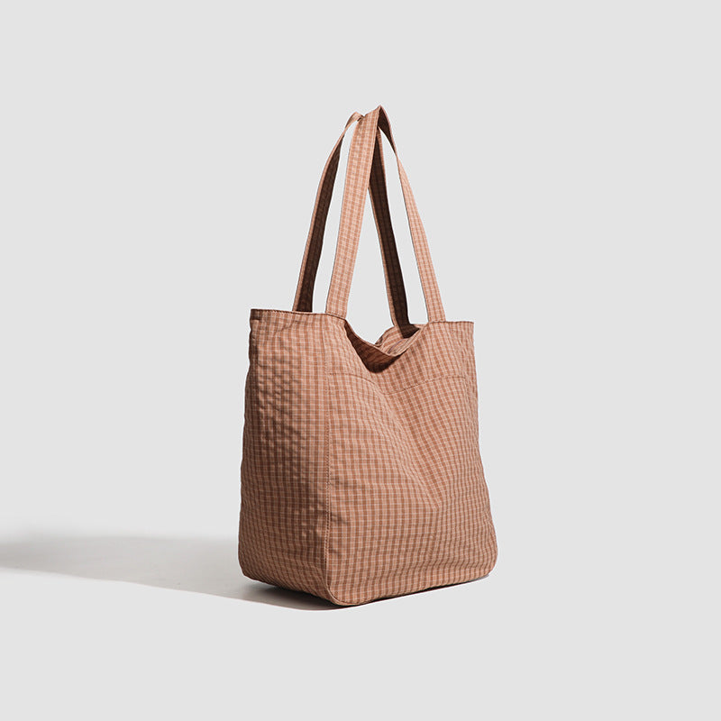 Polyester Striped Seersucker Women's Bag