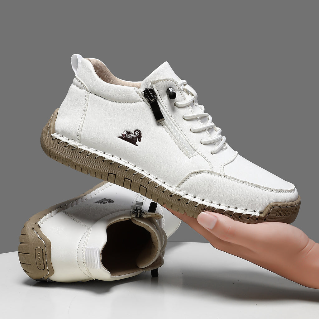 Handmade Stitching Female Soft Bottom Flat Shoes Casual