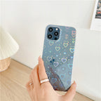 Laser Colorful Love Mobile Phone Soft Case