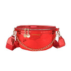 Shiny Chest Bag WesternWide Shoulder Strap Shoulder Bag