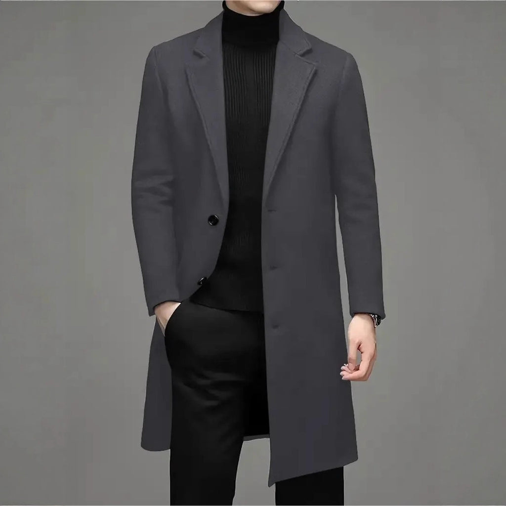 Men's Fashion Casual Slim-fit Woolen Coat