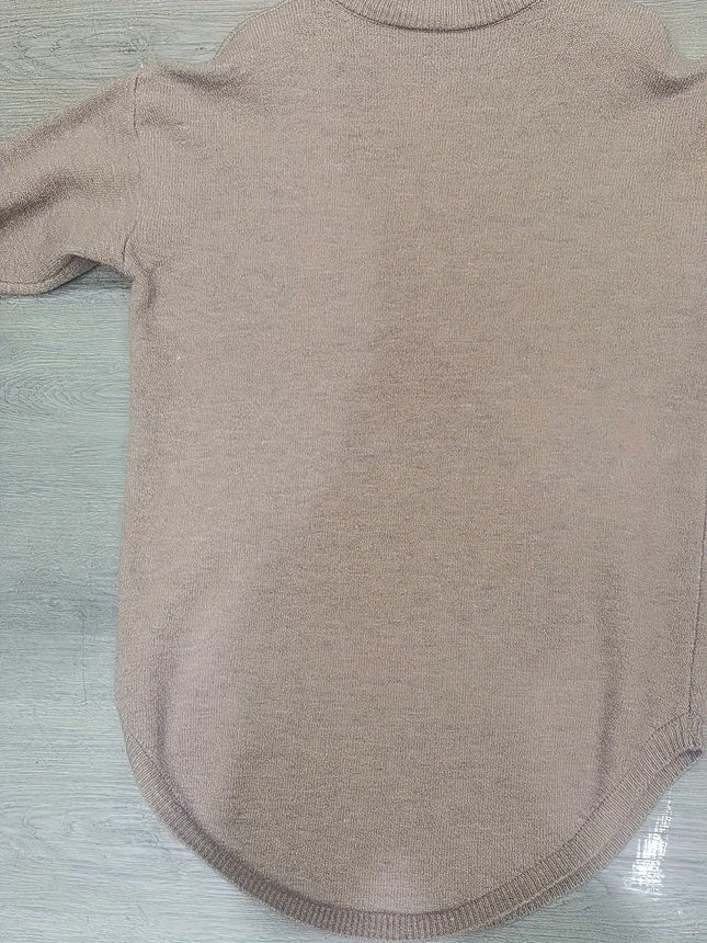 Womens Cozy Oversized Sweater Gray Fall Winter Long Sleeve