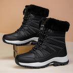Winter Fleece-lined Thicker Non-slip Cotton-padded Shoes Outdoor Middle Boots