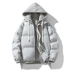 Fake Two-piece Cotton-padded Coat Thickened Hooded Warm Jacket