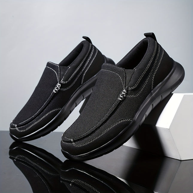 Mens Casual Slip On Walking Shoes Breathable Mesh Upper