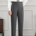 Italian Retro Men's Neapolitan Stripes High-waisted Trousers