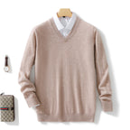 Men's Solid Color Plus Size Winter Bottoming Knitted Sweater