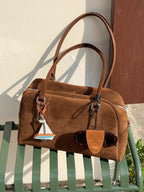 Suede Large Capacity Underarm Pillow Bag