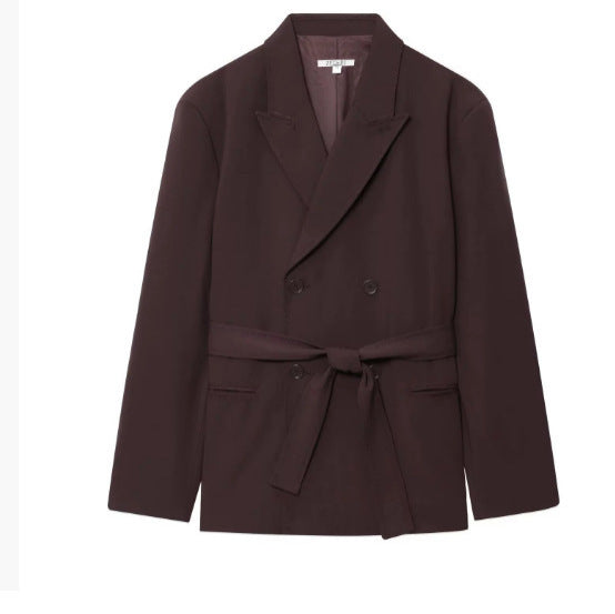 Waistband Blazer Suit Pants Suit Hover Image