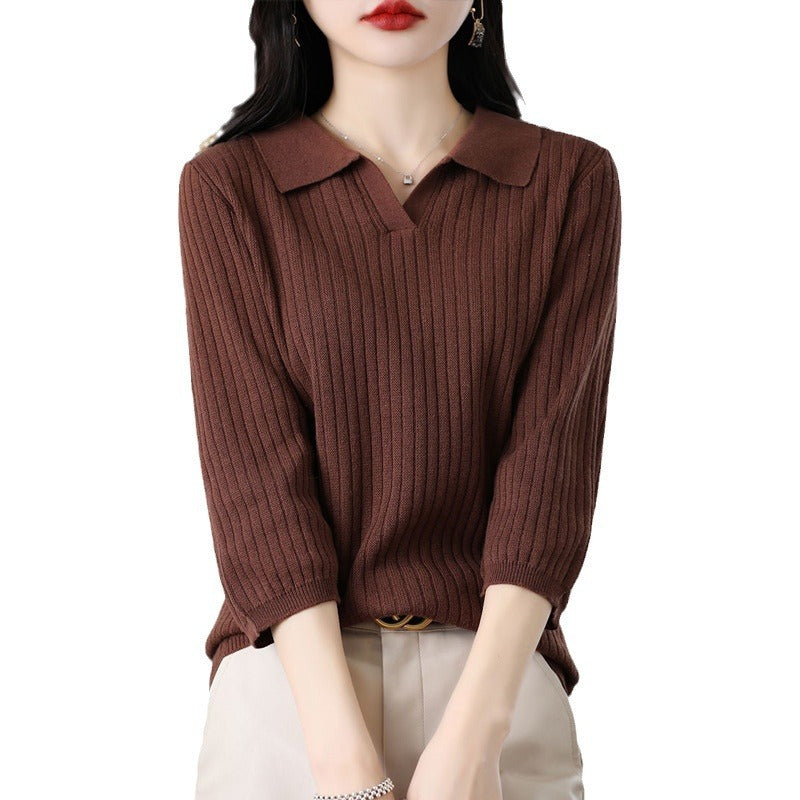 Women's Loose Slimming Inner Sweater