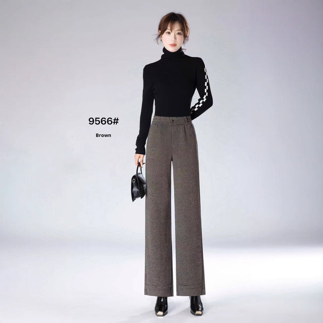 Fashionable All-matching High Waist Drooping Casual Straight Pants Main Image