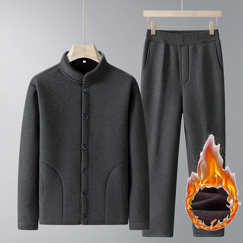 Men's Large Size Velvet Sport Suit