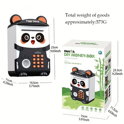 Interactive ATM Style Money Bank With Fingerprint Lock Panda