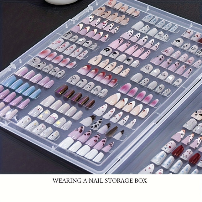 Waterproof Nail Storage Box With 180 Degree Flat Color Board