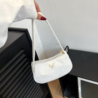 Solid Color Corduroy Butterfly Large Capacity Shoulder Bag