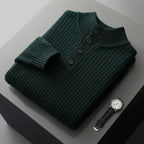 New Half Turtleneck Button Sweater For Men