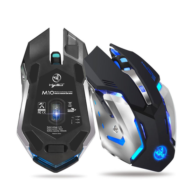 HXSJ new wireless mouse 2.4GPI gaming mouse glowing mouse Hover Image