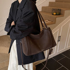 Retro Matte Simple Fashion All-match Large Capacity One-shoulder Portable Bowling Bag