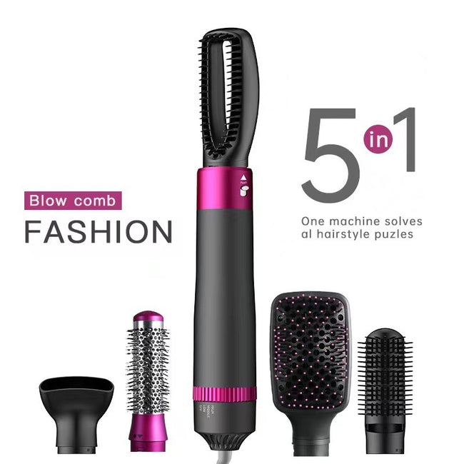 Professional 5 In 1 Hair Dryer Brush Dryer And Straightening Brush Electric Hair Styling Tool Automatic Hair Curler Beauty Supplies Gadgets Main Image