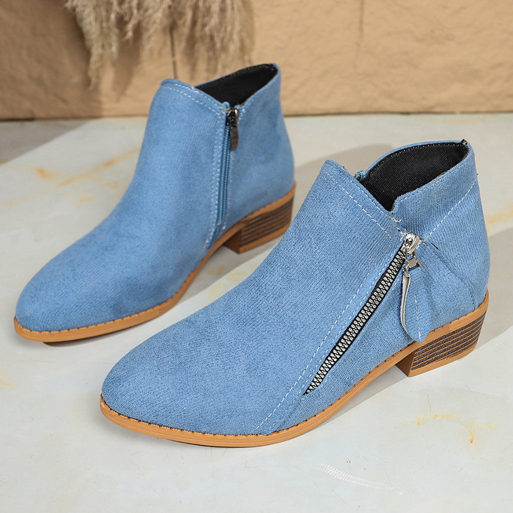 Suede European And American Style Women's Ankle Boots