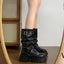 Retro Platform New Spring And Autumn Height Increasing, Brown Boots