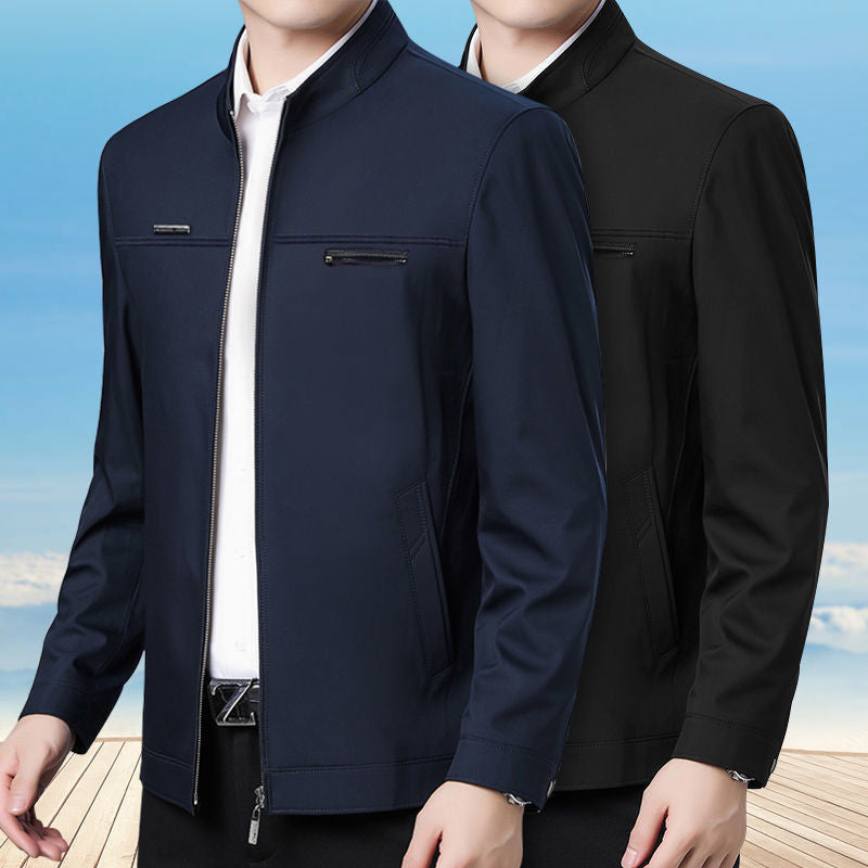 New Spring And Autumn Men's Coat Middle-aged And Elderly Jacket