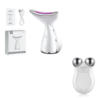 EMS Microcurrent Neck Face Beauty Device With 3 Colors LED Photon Therapy Skin Tighten Reduce Double Chin Face Lifting Devices