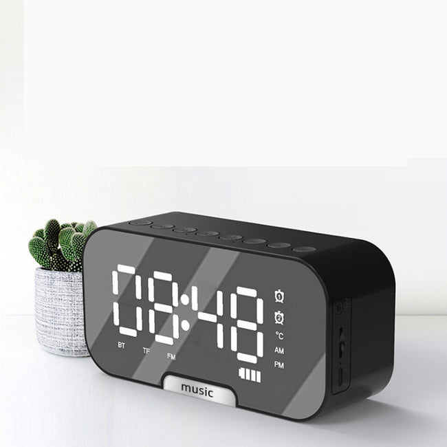 Portable Mirror Clock Alarm Clock Hover Image