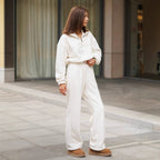 New Polar Fleece Suit Two-piece Long Sleeve Half Pull