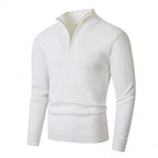 Fleece-lined Men's Plus Size Zipper Sweater