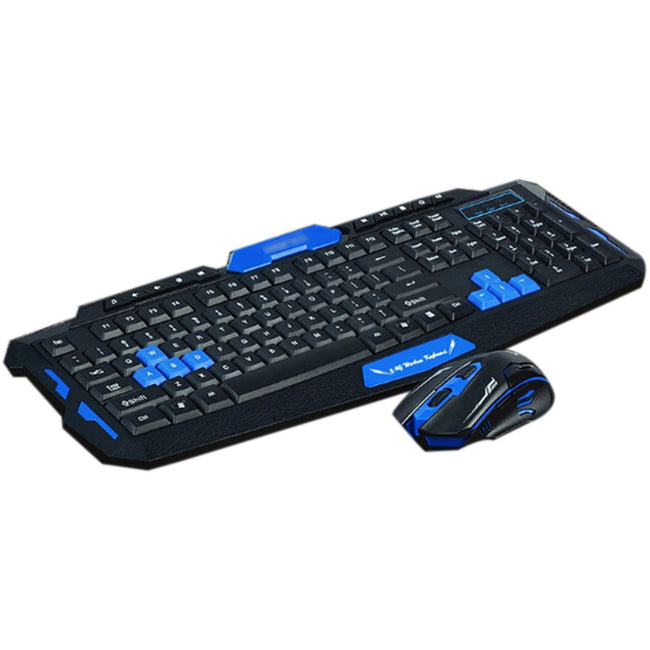 Hk8100 2.4 G Wireless Gaming Keyboard Mouse Combo Ergonomics Waterproof Optical For Pc Laptop Desktop Gamer Hover Image