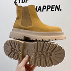 Chelsea Men's Low-top Smoke Pipe Platform Martin Boots