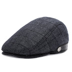 Woolen Beret Herringbone Pattern Adjustable