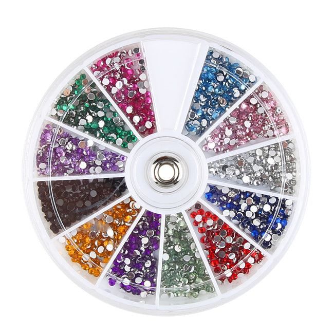 Diamond fake nails domestic rhinestones 12 colors Hover Image