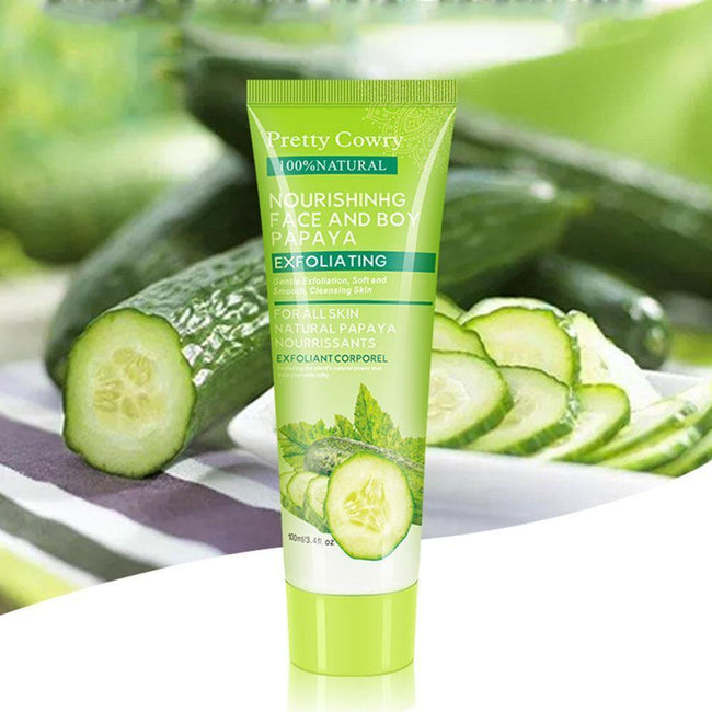 Cucumber Coconut Papaya Facial Exfoliating Gel Cream 100ml Body Cleansing Main Image