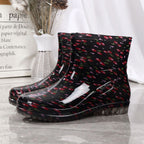 Four Seasons Fashion Rain Boots Women's Short Low-top Adult Waterproof Non-slip Water
