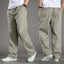 Men's Overalls Cotton Loose Casual Pants Straight Trousers