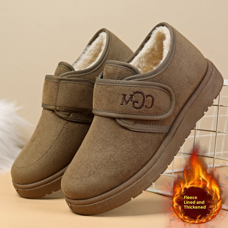 Cotton Shoes Velcro Women's Warm Trendy Casual Cotton Boots