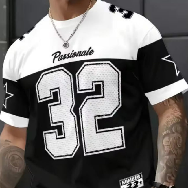 Summer Menswear Casual Digital Printed Round Neck Short Sleeve T-shirt Hover Image