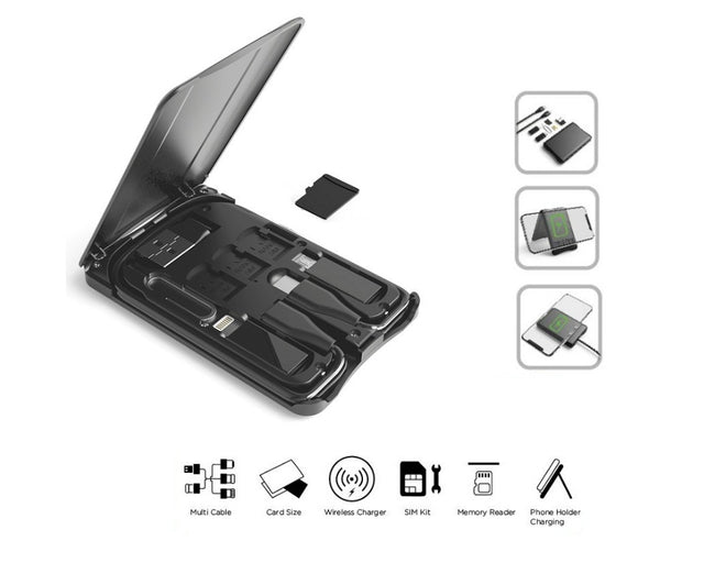 Multifunctional Travel Survival Card All-in-One Data Cable Hover Image