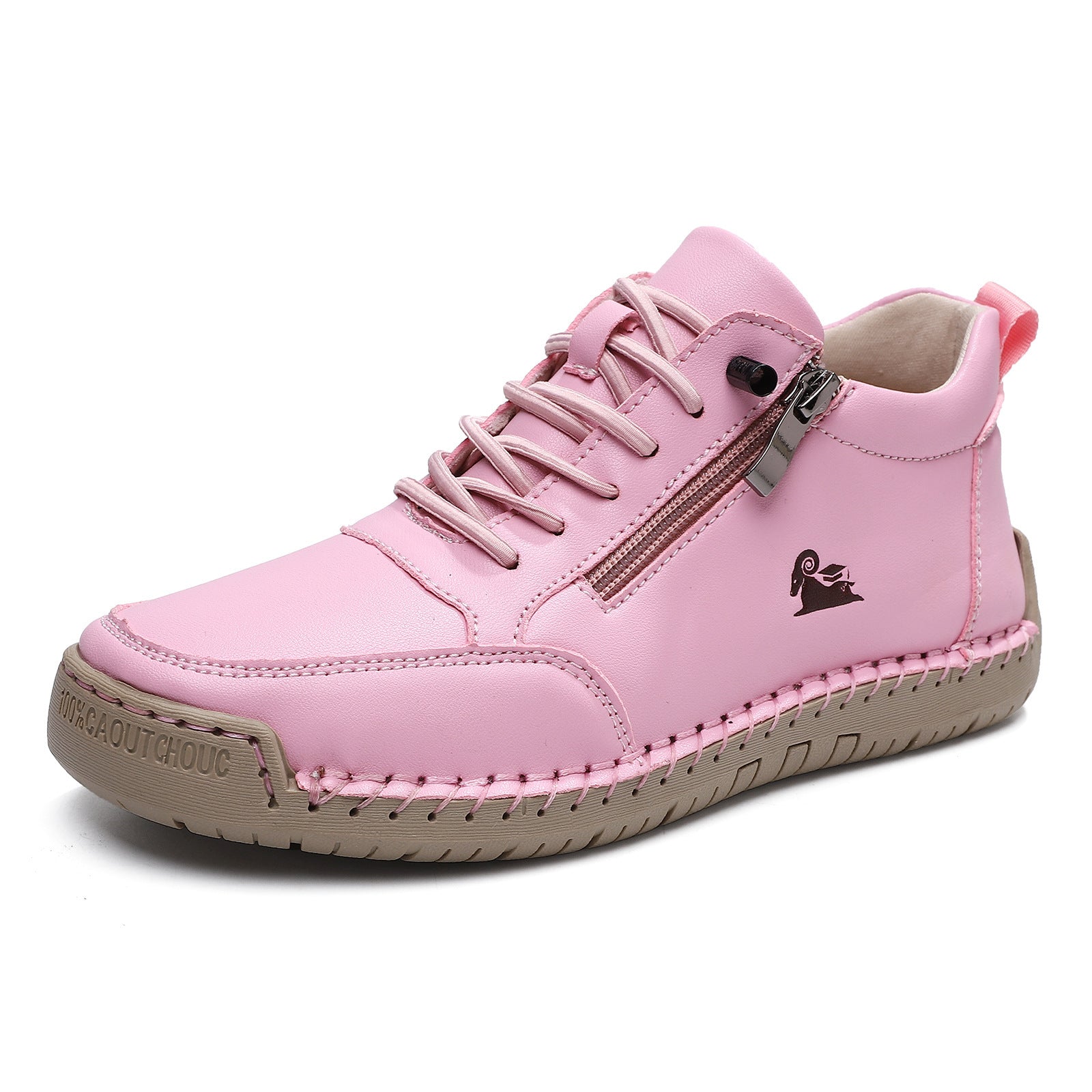 Handmade Stitching Female Soft Bottom Flat Shoes Casual