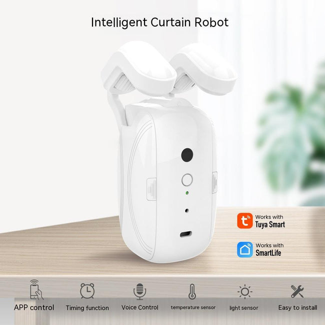 Wifi Curtain Robot Smart Home Roman Rod Electric Curtain Companion Hover Image