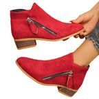 Suede European And American Style Women's Ankle Boots