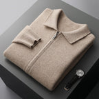Men's Loose Lapels Thickened Oversized Knit Cardigan Suit