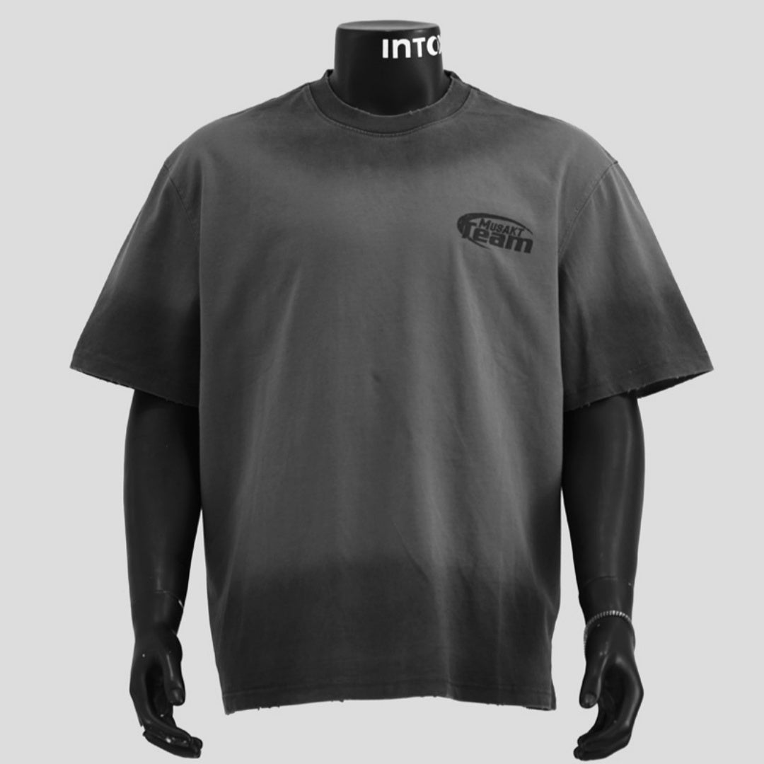 American Retro Heavy Short-sleeved T-shirt Men's Summer Loose