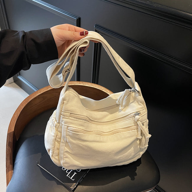 Pure Color All-matching Large Capacity Totes Women's New Fashion Hover Image