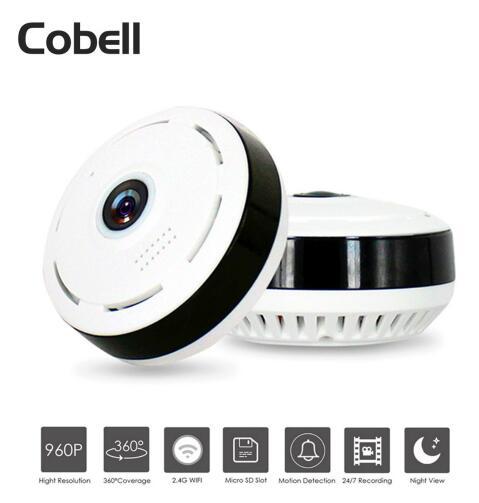 Cobell 960P Wifi IP Camera Home Security Wireless 360 Degree Panoramic CCTV Camera Night Vision Fish Eyes Lens VR Cam Hover Image