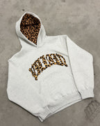 Leopard Print Letter Embroidery Street Casual Trousers Men And Women All-match Hoodie