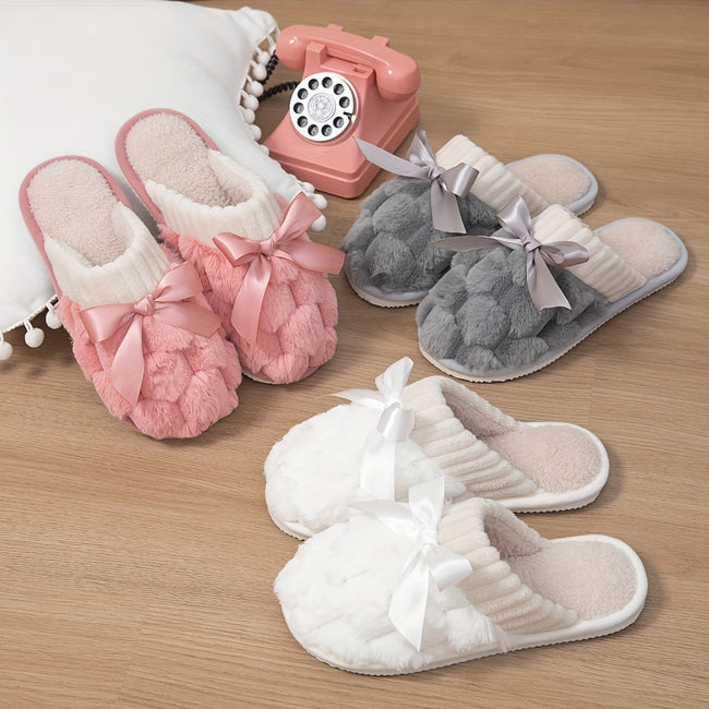 Soft Bottom Slippers Indoor Plush Lining Warm Shoes Main Image
